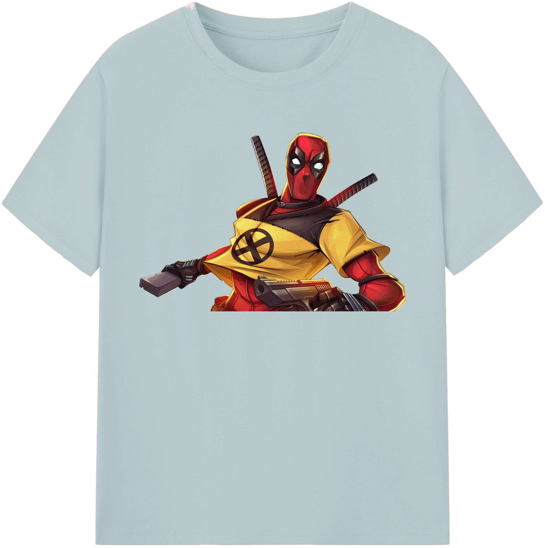 （画像用） Deadpool デッドプール 綿100％半袖Tシャツ（フロントプリント）